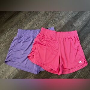 Adidas Pacer High Waisted Shorts Set of 2- Size XL